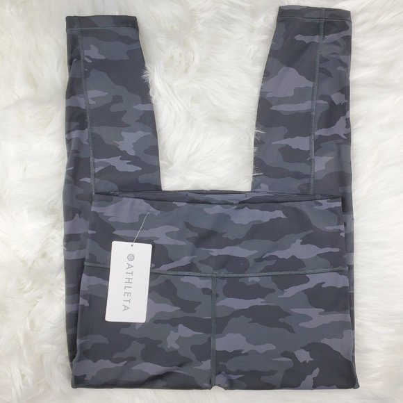 NWOT Athleta Black Ultimate Camo Leggings - Picture 5 of 9